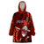 Samoa Rugby Wearable Blanket Hoodie Manu Samoa Ula Fala Dabbing Ball Polynesian Red Version LT14 One Size Red - Polynesian Pride