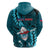 Samoa Rugby Hoodie Manu Samoa Ula Fala Dabbing Ball Polynesian Turquoise Version LT14 - Polynesian Pride