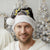Brown and Black Hawaii Shark Tattoo Christmas Santa Hat Puakenikeni Lei Plumeria Polynesian Pattern - Polynesian Pride