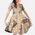 Khaki Palaka Hawaii Cowboy Family Matching Mermaid Dress and Hawaiian Shirt Puakenikeni Lei Paniolo Papale Seamless Vibes - Polynesian Pride