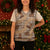 Khaki Palaka Hawaii Cowboy Christmas Knitted V-Neck Vest Puakenikeni Lei Paniolo Papale Seamless Vibes - Polynesian Pride