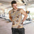 Khaki Palaka Hawaii Cowboy Men Tank Top Puakenikeni Lei Paniolo Papale Seamless Vibes - Polynesian Pride