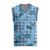 Cyan Palaka Hawaii Cowboy Christmas Knitted V-Neck Vest Puakenikeni Lei Paniolo Papale Seamless Vibes - Polynesian Pride