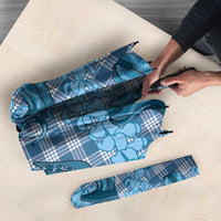 Cyan Palaka Hawaii Cowboy Umbrella Puakenikeni Lei Paniolo Papale Seamless Vibes - Polynesian Pride