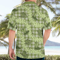 Lime Palaka Hawaii Cowboy Hawaiian Shirt Puakenikeni Lei Paniolo Papale Seamless Vibes - Polynesian Pride