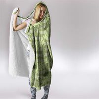 Lime Palaka Hawaii Cowboy Hooded Blanket Puakenikeni Lei Paniolo Papale Seamless Vibes - Polynesian Pride