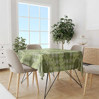 Lime Palaka Hawaii Cowboy Tablecloth Puakenikeni Lei Paniolo Papale Seamless Vibes - Polynesian Pride