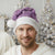 Purple Palaka Hawaii Cowboy Christmas Santa Hat Puakenikeni Lei Paniolo Papale Seamless Vibes - Polynesian Pride