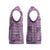 Purple Palaka Hawaii Cowboy Christmas Knitted V-Neck Vest Puakenikeni Lei Paniolo Papale Seamless Vibes - Polynesian Pride
