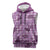 Purple Palaka Hawaii Cowboy Sleeveless Hoodie Puakenikeni Lei Paniolo Papale Seamless Vibes - Polynesian Pride