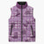 Purple Palaka Hawaii Cowboy Sleeveless Puffer Jacket Puakenikeni Lei Paniolo Papale Seamless Vibes - Polynesian Pride