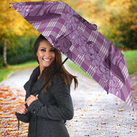 Purple Palaka Hawaii Cowboy Umbrella Puakenikeni Lei Paniolo Papale Seamless Vibes - Polynesian Pride