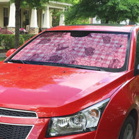 Pink Palaka Hawaii Cowboy Auto Sun Shade Puakenikeni Lei Paniolo Papale Seamless Vibes - Polynesian Pride