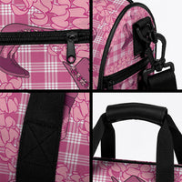 Pink Palaka Hawaii Cowboy Duffle Bag Puakenikeni Lei Paniolo Papale Seamless Vibes