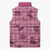Pink Palaka Hawaii Cowboy Sleeveless Puffer Jacket Puakenikeni Lei Paniolo Papale Seamless Vibes - Polynesian Pride