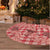 Red Palaka Hawaii Cowboy Tree Skirt Puakenikeni Lei Paniolo Papale Seamless Vibes - Polynesian Pride
