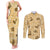 Yellow Palaka Hawaii Cowboy Couples Matching Tank Maxi Dress and Long Sleeve Button Shirt Puakenikeni Lei Paniolo Papale Seamless Vibes - Polynesian Pride