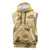 Yellow Palaka Hawaii Cowboy Sleeveless Hoodie Puakenikeni Lei Paniolo Papale Seamless Vibes - Polynesian Pride