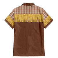 Aloha Hawaii Cowboy Custome Family Matching Mermaid Dress and Hawaiian Shirt Puakenikeni Lei Palaka Tassel Style - Polynesian Pride