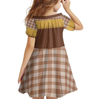 Aloha Hawaii Cowboy Custome Family Matching Short Sleeve Bodycon Dress and Hawaiian Shirt Puakenikeni Lei Palaka Tassel Style - Polynesian Pride