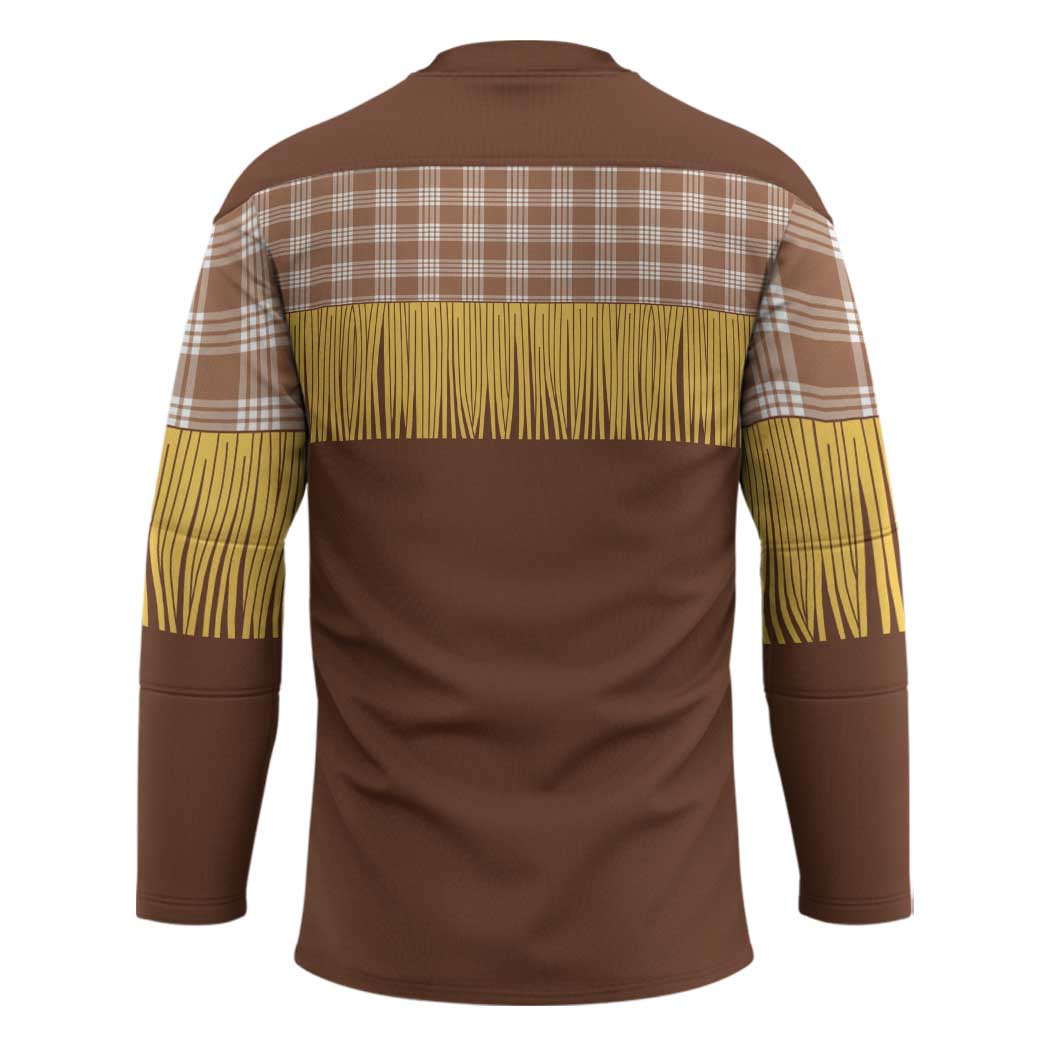 Aloha Hawaii Cowboy Custome Hockey Jersey Puakenikeni Lei Palaka Tassel Style - Polynesian Pride