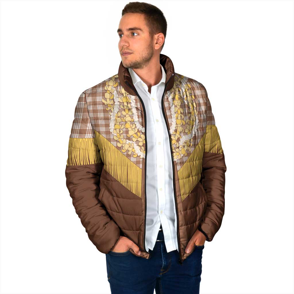 Aloha Hawaii Cowboy Custome Padded Jacket Puakenikeni Lei Palaka Tassel Style - Polynesian Pride