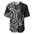 New Zealand Hammerhead Shark Baseball Jersey Maori Haehae Mangopare Black - Polynesian Pride