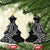 New Zealand Hammerhead Shark Ceramic Ornament Maori Haehae Mangopare Black - Polynesian Pride