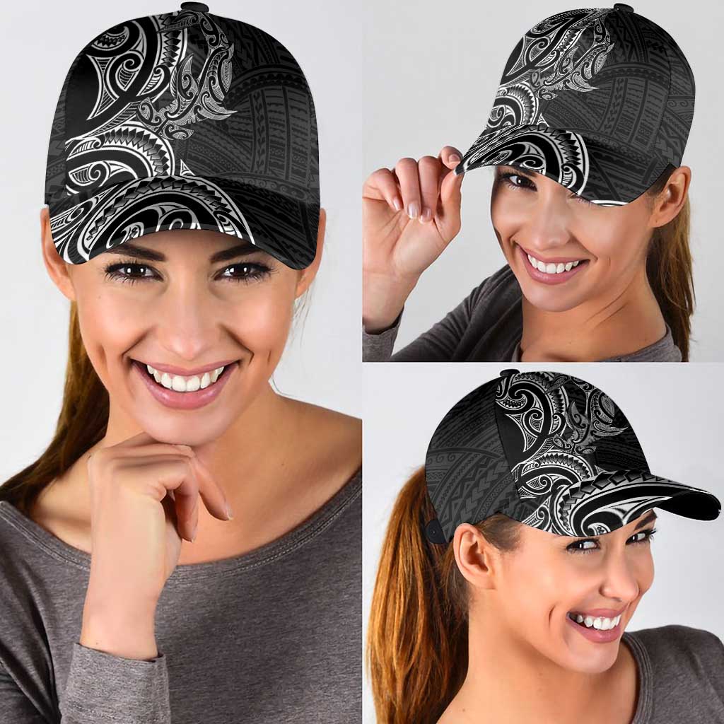 New Zealand Hammerhead Shark Classic Cap Maori Haehae Mangopare Black - Polynesian Pride
