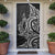 New Zealand Hammerhead Shark Door Cover Maori Haehae Mangopare Black - Polynesian Pride