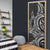 New Zealand Hammerhead Shark Door Cover Maori Haehae Mangopare Black - Polynesian Pride