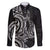 New Zealand Hammerhead Shark Family Matching Tank Maxi Dress and Hawaiian Shirt Maori Haehae Mangopare Black - Polynesian Pride