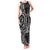New Zealand Hammerhead Shark Family Matching Tank Maxi Dress and Hawaiian Shirt Maori Haehae Mangopare Black - Polynesian Pride