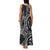 New Zealand Hammerhead Shark Family Matching Tank Maxi Dress and Hawaiian Shirt Maori Haehae Mangopare Black - Polynesian Pride
