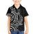 New Zealand Hammerhead Shark Kid Hawaiian Shirt Maori Haehae Mangopare Black - Polynesian Pride