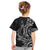 New Zealand Hammerhead Shark Kid T Shirt Maori Haehae Mangopare Black - Polynesian Pride