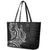 New Zealand Hammerhead Shark Leather Tote Bag Maori Haehae Mangopare Black - Polynesian Pride