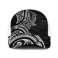 New Zealand Hammerhead Shark Mesh Trucker Cap Maori Haehae Mangopare Black - Polynesian Pride