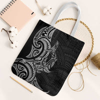 New Zealand Hammerhead Shark Tote Bag Maori Haehae Mangopare Black - Polynesian Pride