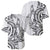 New Zealand Hammerhead Shark Baseball Jersey Maori Haehae Mangopare White - Polynesian Pride