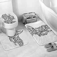 New Zealand Hammerhead Shark Bathroom Set Maori Haehae Mangopare White - Polynesian Pride