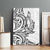 New Zealand Hammerhead Shark Canvas Wall Art Maori Haehae Mangopare White - Polynesian Pride