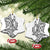 New Zealand Hammerhead Shark Ceramic Ornament Maori Haehae Mangopare White - Polynesian Pride