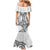 New Zealand Hammerhead Shark Mermaid Dress Maori Haehae Mangopare White - Polynesian Pride