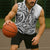 New Zealand Hammerhead Shark Sleeveless Zip Hoodie Maori Haehae Mangopare White - Polynesian Pride
