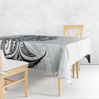 New Zealand Hammerhead Shark Tablecloth Maori Haehae Mangopare White - Polynesian Pride
