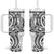 New Zealand Hammerhead Shark Tumbler With Handle Maori Haehae Mangopare White - Polynesian Pride