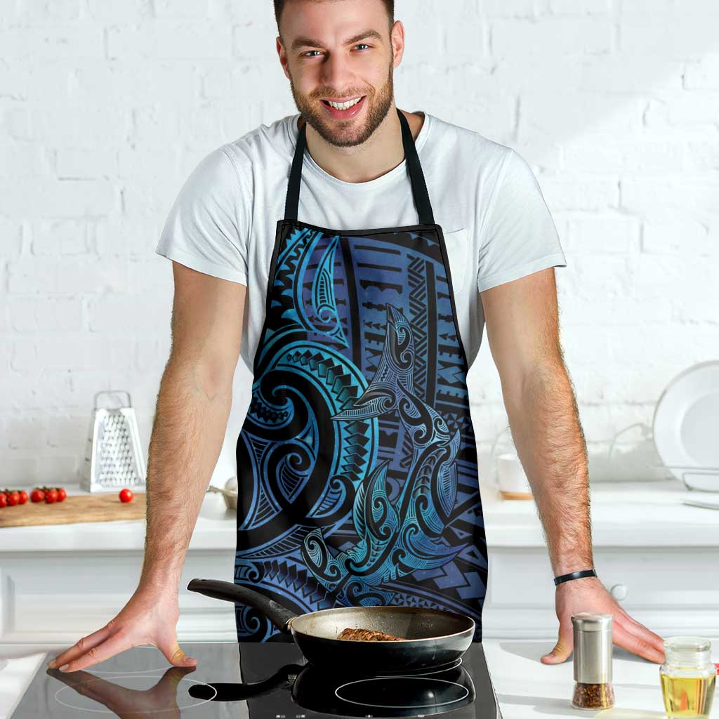 New Zealand Hammerhead Shark Apron Maori Haehae Mangopare Galaxy - Polynesian Pride