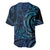 New Zealand Hammerhead Shark Baseball Jersey Maori Haehae Mangopare Galaxy - Polynesian Pride