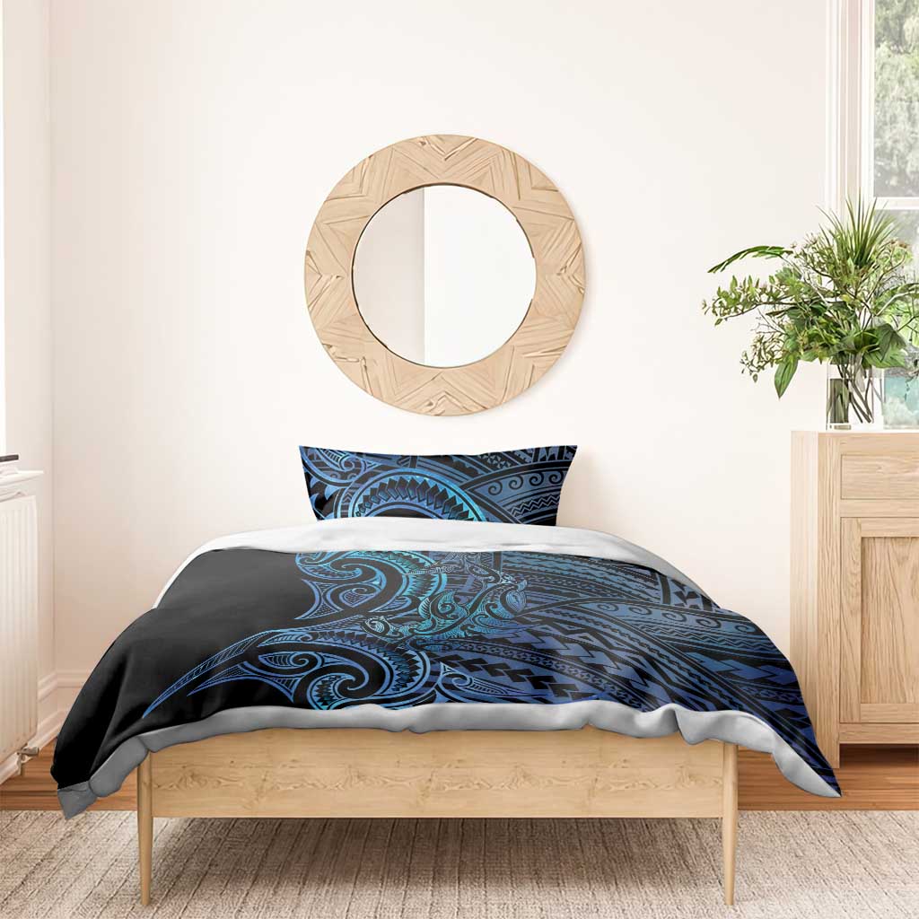 New Zealand Hammerhead Shark Bedding Set Maori Haehae Mangopare Galaxy - Polynesian Pride